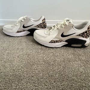 Nike Women's White and Leopard Accent Sneakers